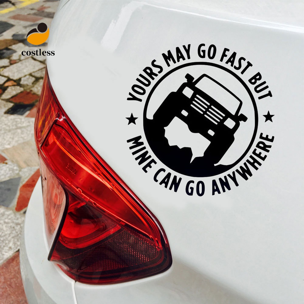 Chi Tiết| Decal DáN Trang Trí HìNh Chữ Vui NhộN Cho Xe Hơi/Xe TảI 4X4