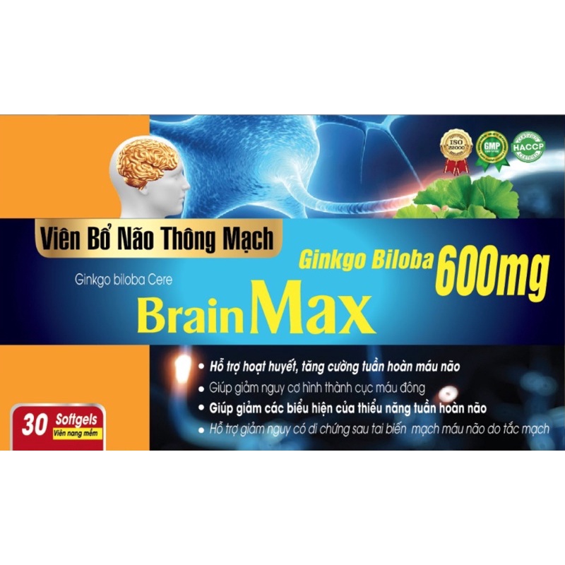 Viên Bổ Não Thông Mạch Brain Max