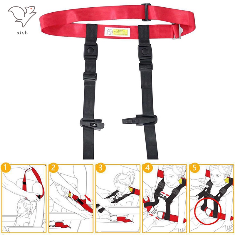 Dây nịt máy bay an toàn cho trẻ em, hệ thống hạn chế có thể điều chỉnh, dễ lắp đặt, bền bỉ
