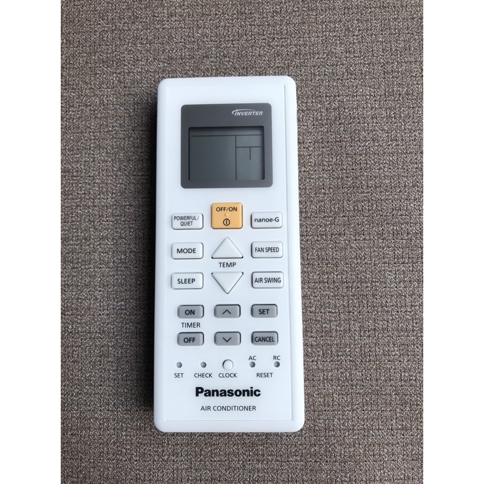 [Malaysia] Điều khiển điều hòa panasonic nanoe vàng, Remote máy lạnh panasonic hàng chính hãng, Bảo hành 12 tháng