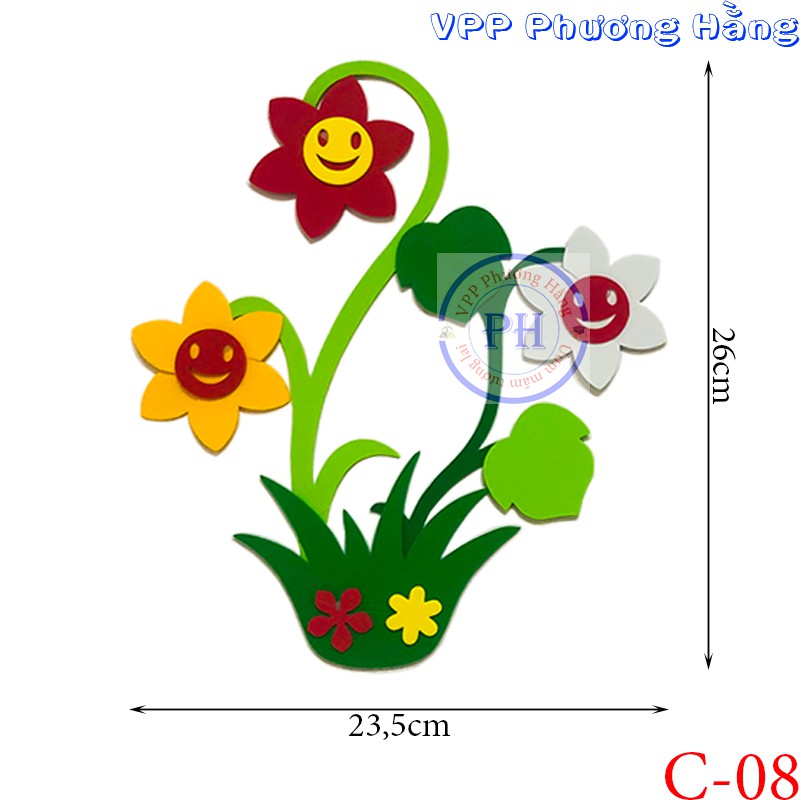 Chậu hoa xốp trang trí mầm non và phòng cho bé | Shopee Việt Nam