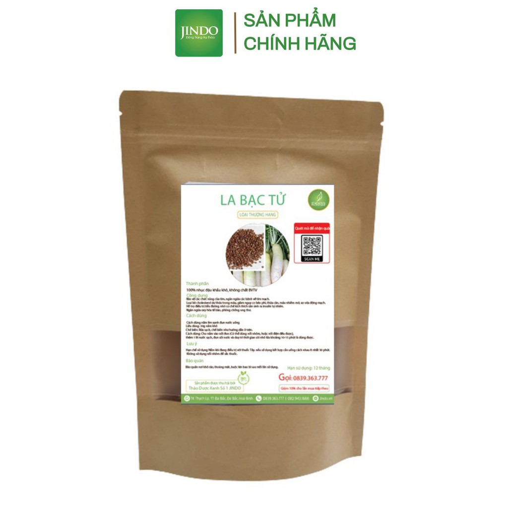 La bạc tử khô thượng hạng JINDO 1kg tác dụng hỗ trợ đàm, ho thông thường