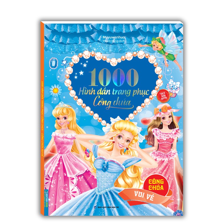 Ảnh Sách - 1000 hình dán trang phục công chúa - Công chúa vui vẻ 1