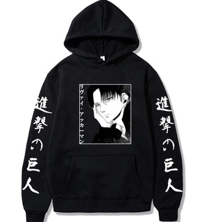Áo Hoodie Tay Dài In Hình Levi Ackerman Attack On Titan Thời Trang Đường Phố Mùa Thu Cho Nam Và Nữ