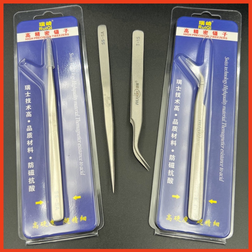 Panh nhíp RUIQI SS-SA dùng kẹp nối dây, gắp linh kiện