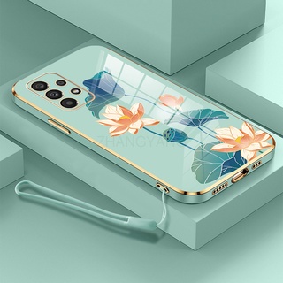 ốp lưng Samsung a23 a33 a53 a73 ốp điện thoại Samsung a23 a33 a53 a73 Ốp Điện Thoại TPU Dẻo Mạ Màu Họa Tiết Hoa Sen Sang Trọng