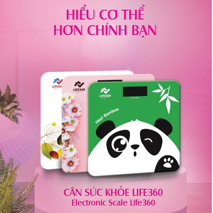 Ảnh Cân Sức Khỏe Điện Tử LIFE360, Cân Điện Tử Thông Minh, Mặt Kính Cường Lực,Tải Trọng Tới 180kg 2
