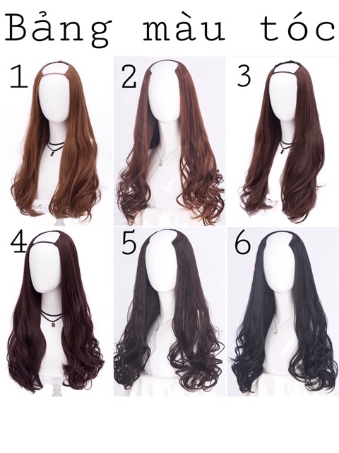 [HÀNG SIÊU CẤP] KẸP TÓC GIẢ CHỮ U/ KẸP NỬA ĐẦU 3/4 XOĂN ĐUÔI MẪU MỚI