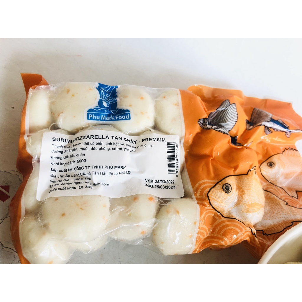 500gr viên hải sản nhân phô mai tan chảy phú mark hàng chất lượng 1