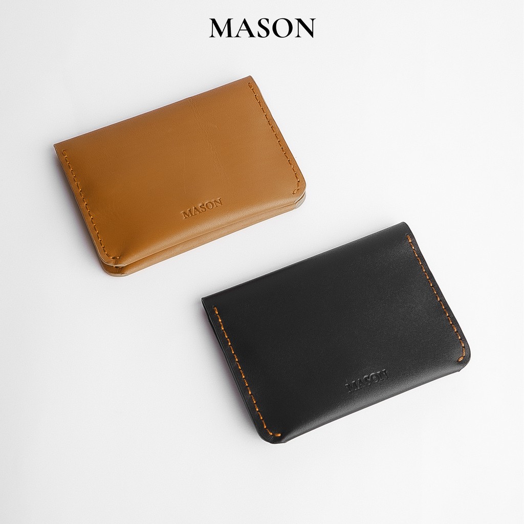 Ví mini cardholder cầm tay nhỏ gọn SCOTT da nhập khẩu Unisex nam nữ thương hiệu MASON - M04