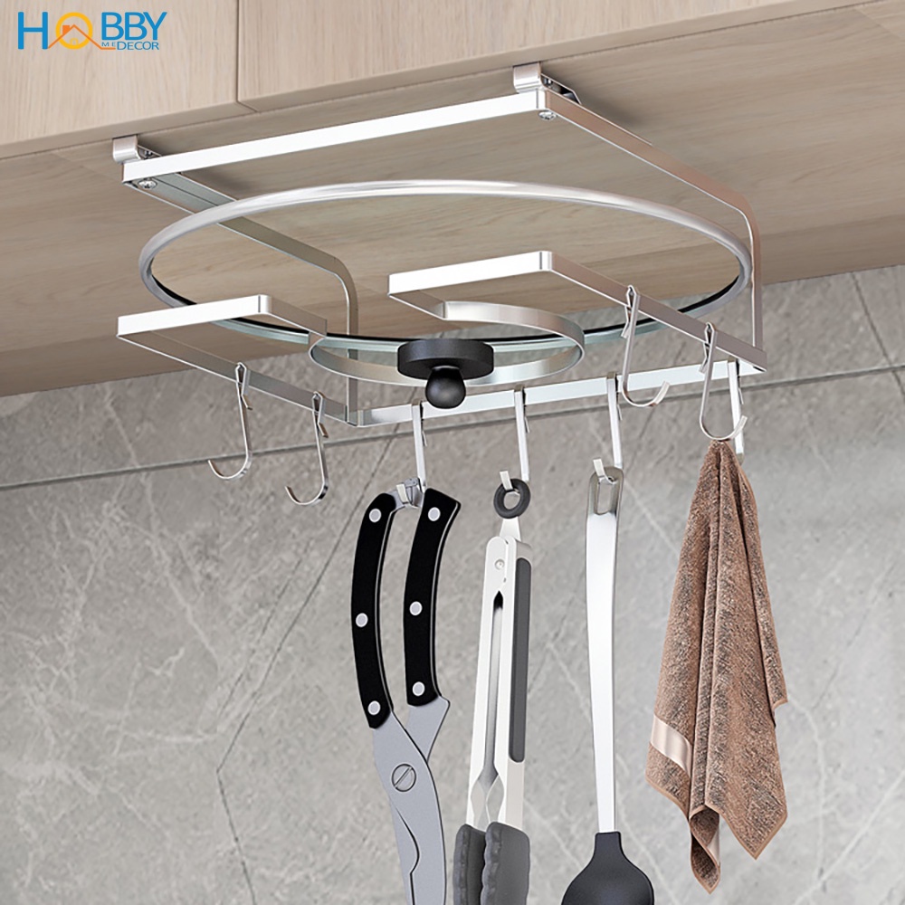 Giá treo nắp vung gắn vào thành tủ bếp Hobby Home Decor NVTT