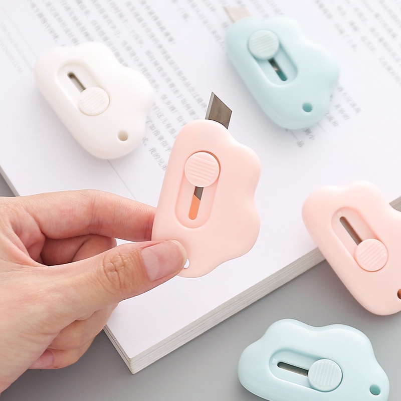 Ảnh Dao rọc giấy JUJIAJIA mini màu macaron dễ thương tiện lợi dành cho học sinh 3