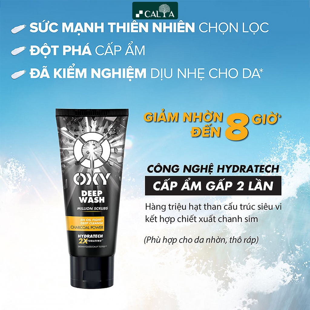 Ảnh Sữa Rửa Mặt Oxy Dành Cho Nam, Làm Sạch Sâu, Sạch Dầu Nhờn, Giảm Mụn - Oxy Deep Wash Scrub Formula 100g 4