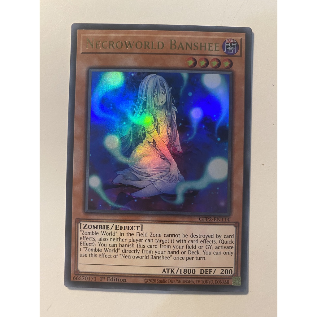 YUGIOH TCG RED-EYES Zombie Dragon Nécro GFP2-EN133 Ultra Rare 1ère