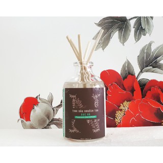 Tinh Dầu Khuếch Tán Bạc Hà NEOP 60ml (Singapore) - Tặng Kèm 20 Que Mây Khuếch Tán - Peppermint Reed Diffuser