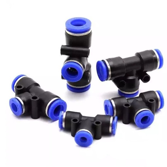 Tê Ống Hơi xanh Lắp Ống Tưới 8mm - Tưới Phun Sương
