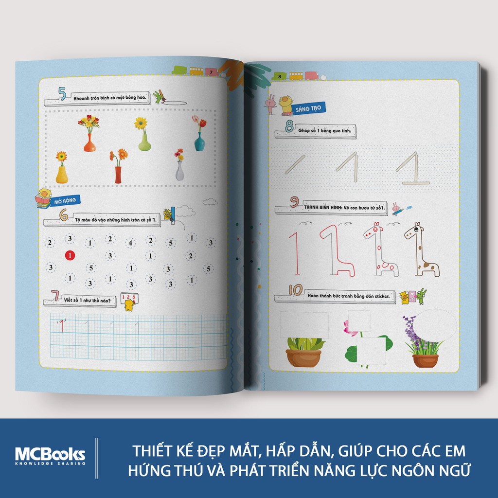 Sách - Pomath toán tư duy cho trẻ tập 1
