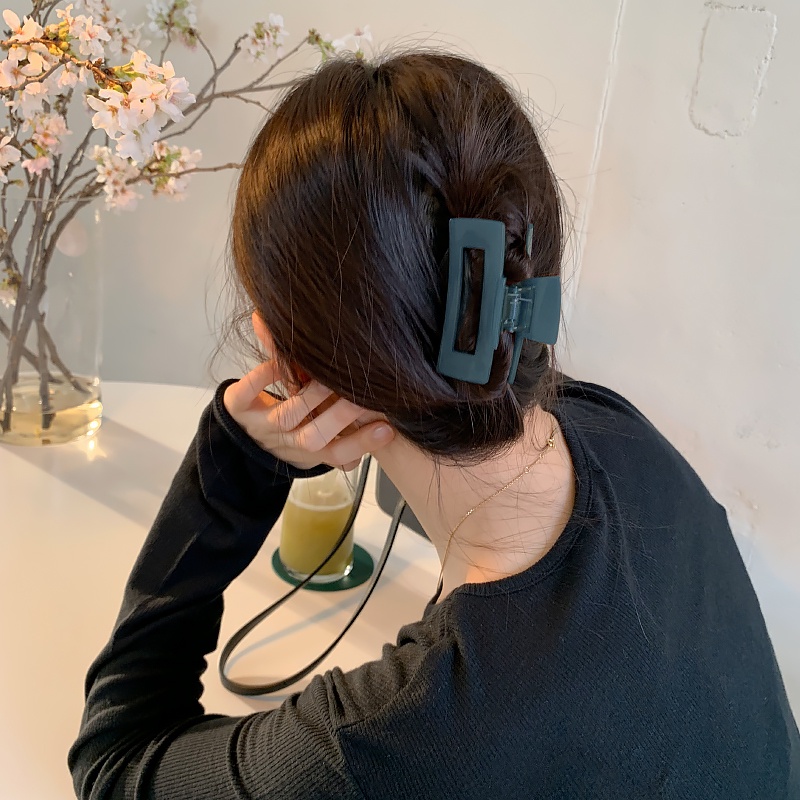 Kẹp tóc cute Hàn Quốc , Kẹp càng cua nhựa nhám hình chữ nhật hottrend nhiều màu sắc cho nàng