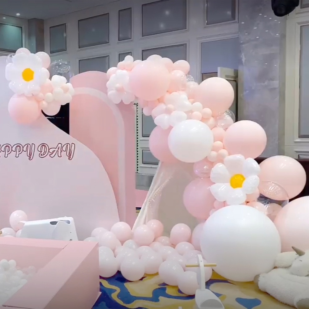 Bóng kình bông hoa cúc size đại trang trí sinh nhật party đáng yêu dễ thương - Kem Shop K137