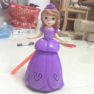 Lồng đèn sophia công chúa váy tím cho bé gái vui trung thu