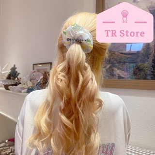 Scrunchies họa tiết mùa hè hoạt hình 1 lớp
