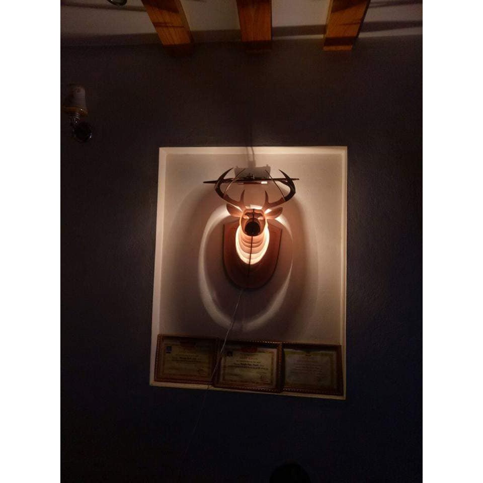Đèn gỗ đầu hươu trang trí nội thất, cửa hàng, decor quán cafe, ... siêu đẹp