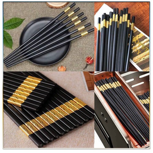Combo 10 đôi đũa mạ vàng cao cấp