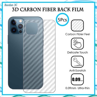 5 cái Mô hình sợi carbon Mờ lưng Phim dán phía sau Phim bảo vệ mềm iPhone 16e 16 15 14 13 12 Mini 11 Pro X Xr Xs Max 8 7 6 6s Plus 5 5s SE