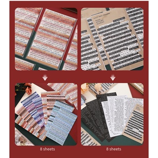 Jianwu 406 Chiếc Vintage Tiếng Anh Tạp Chí Trang Trí Dán DIY Cắt Kéo Chất Liệu Thêu Sò Điện Thoại Dán Văn Phòng Phẩm Tiếp Liệu TZ-STS
