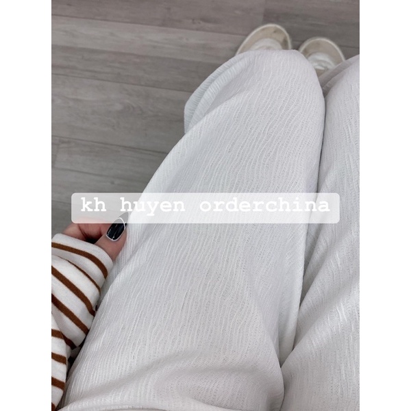 Quần Culottes lưng cao không có túi ulzzang kèm ảnh thật và bảng size ở cuối