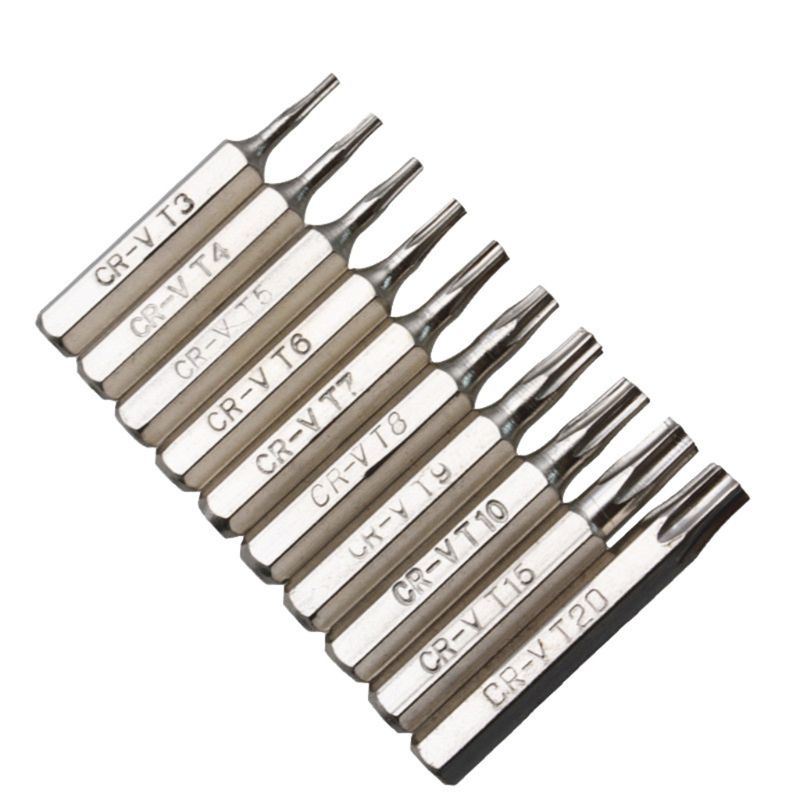 Bộ 10 đầu tuốc nơ vít hoa thị sửa điện thoại di động CR-V T3 T4 T5 T6 T7 T8 T9 T10 T15 T20