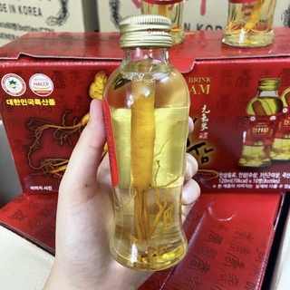 Nước nhân sâm Hàn Quốc có củ Won Ki Sam (Hộp 10 chai)