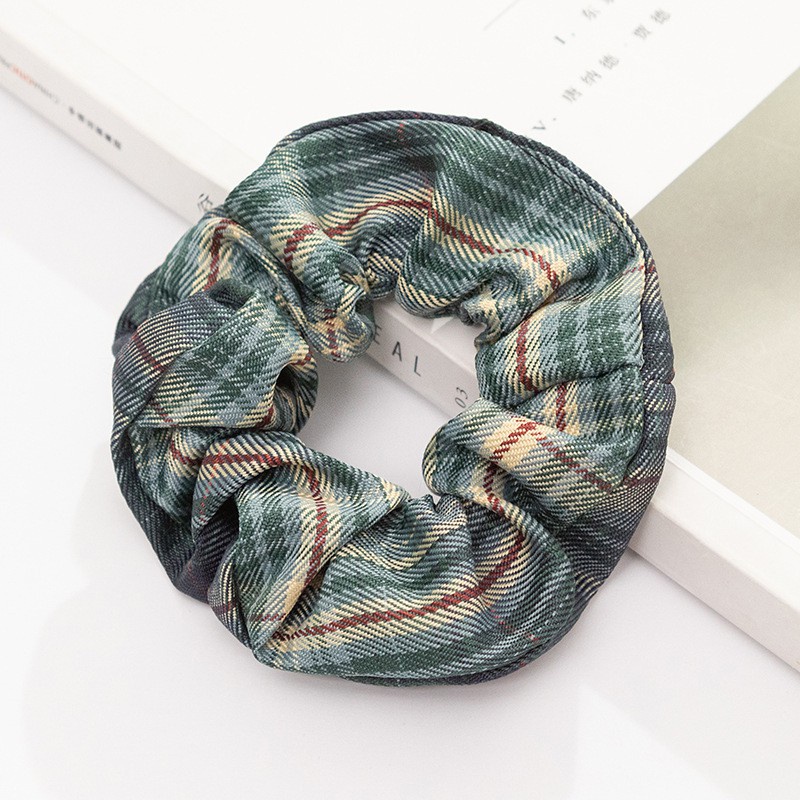 Dây Buộc Tóc Scrunchies Vải Cao Cấp Co Giãn Phối Nhiều Màu Link 2