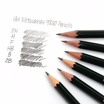 Bút Chì Matured Mitsubishi 9800 Micro Graphite Lead Pencil | Shopee ...