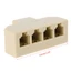 MOON 1 Bộ chia RJ11 Bộ chuyển đổi 4 chiều 1 cho M đến 4 F RJ-11 6P4C Jack chia