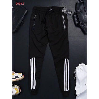Quần jogger nỉ [Giá Sập Sàn] Quần Dài Thể Thao Nam Nữ Chạy Viền Xương Cá Q104 mới nhất 2025 L1