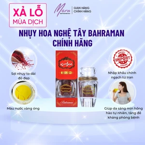 Combo Nhụy Hoa Nghệ Tây SAFFRON BAHRAMAN 1Gr x 2 hộp [Date 3/2023]