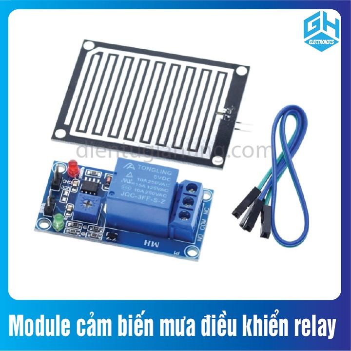 Module cảm biến mưa điều khiển relay ,sản phẩm có dây bus 20cm đi kèm ...