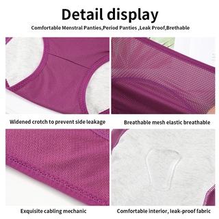 Quần lót kinh nguyệt cotton hữu cơ liền mạch cỡ lớn Quần lót cotton nữ cạp cao thời kỳ quần lót nữ