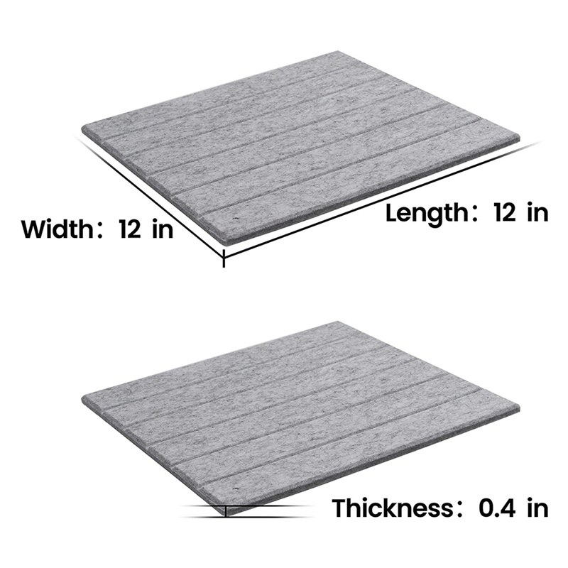 Set 12 tấm đệm hấp thụ âm thanh cách tiếng ồn gắn trang trí tường