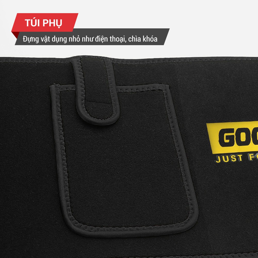 Đai lưng tập gym, đai quấn nóng giảm mỡ bụng chính hãng GoodFit GF724WS