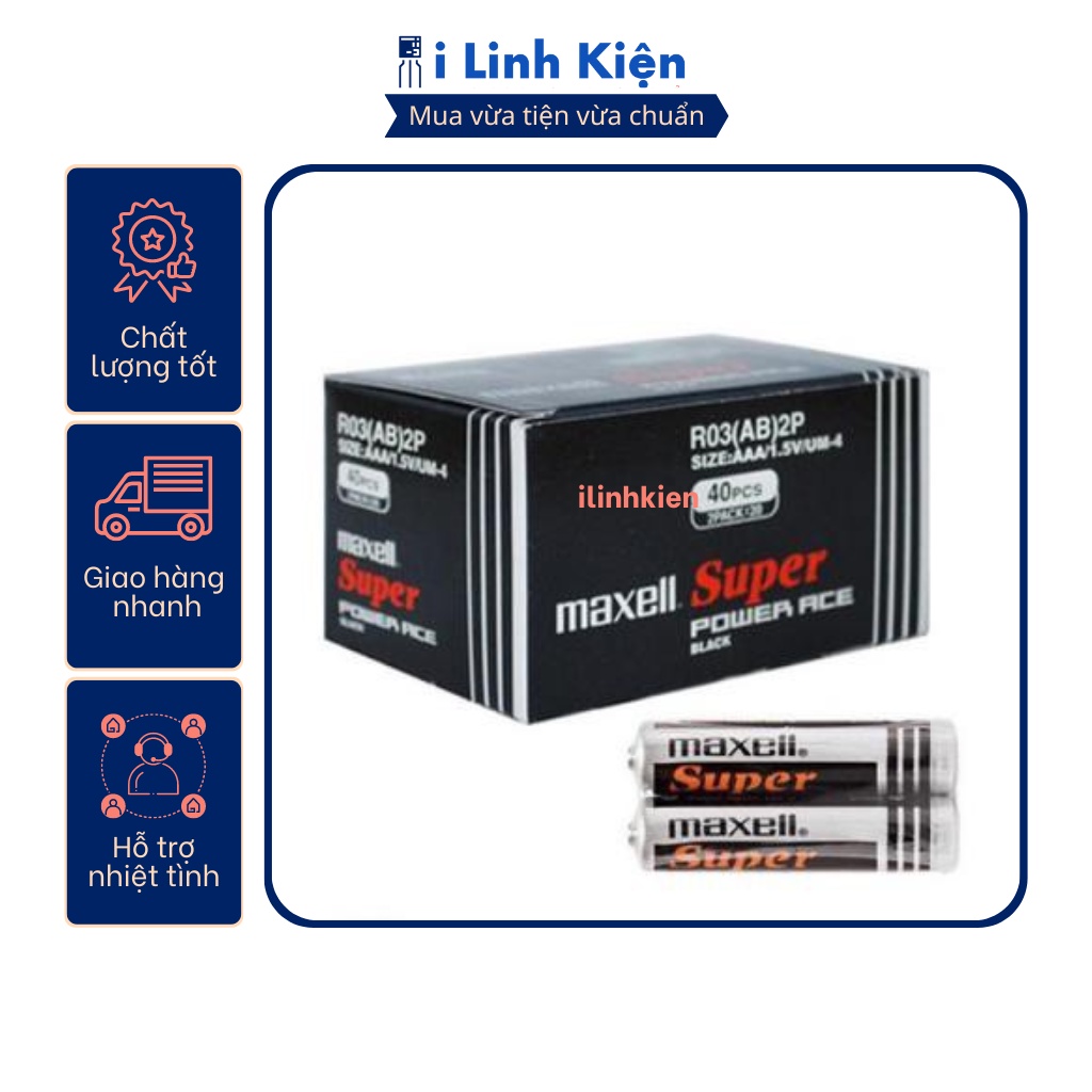 PIN đũa Maxell AAA 1.5V (vỉ 2 viên) | Shopee Việt Nam