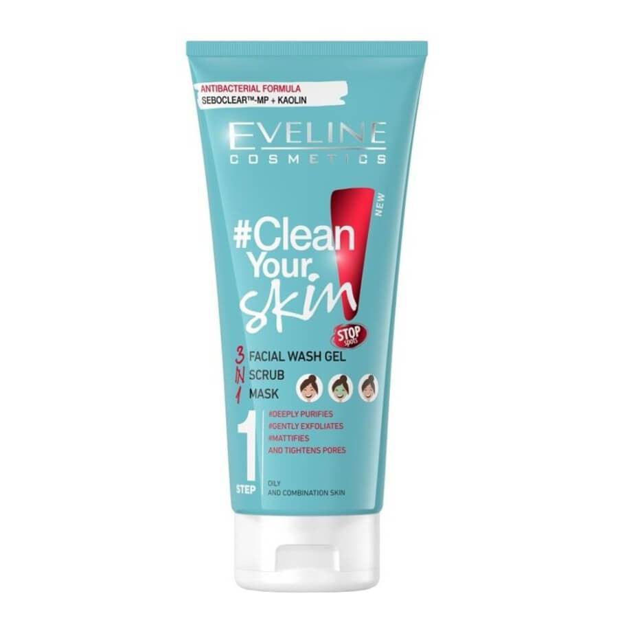 Ảnh Gel rửa mặt sạch sâu ngừa mụn Eveline 3 trong 1 Clean Your Skin 200ml 3