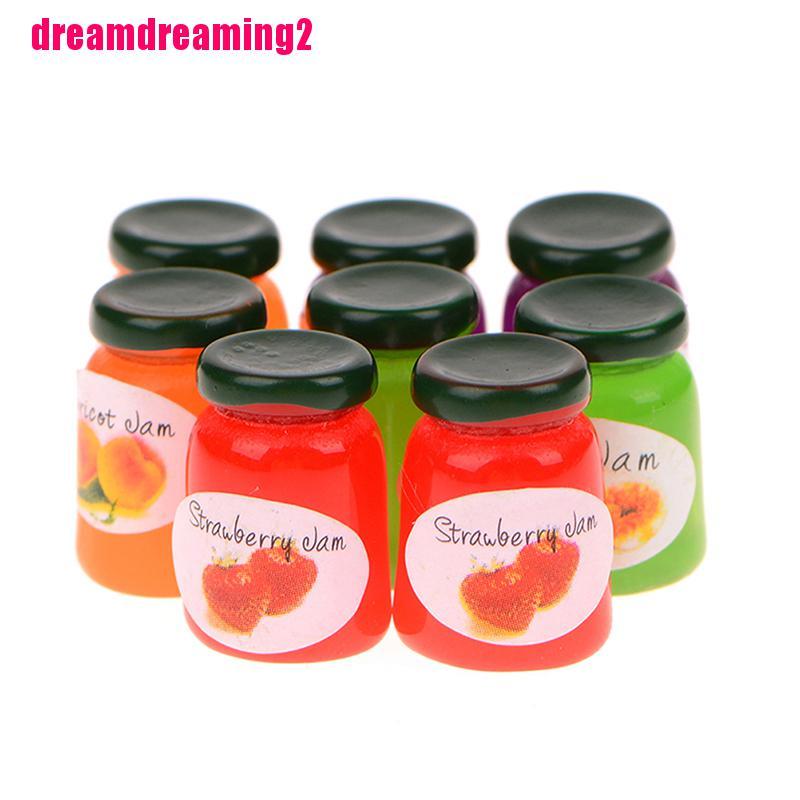 Bộ 8 Lọ Đựng Gia Vị Cho Nhà Búp Bê Tỉ Lệ 1: 1
