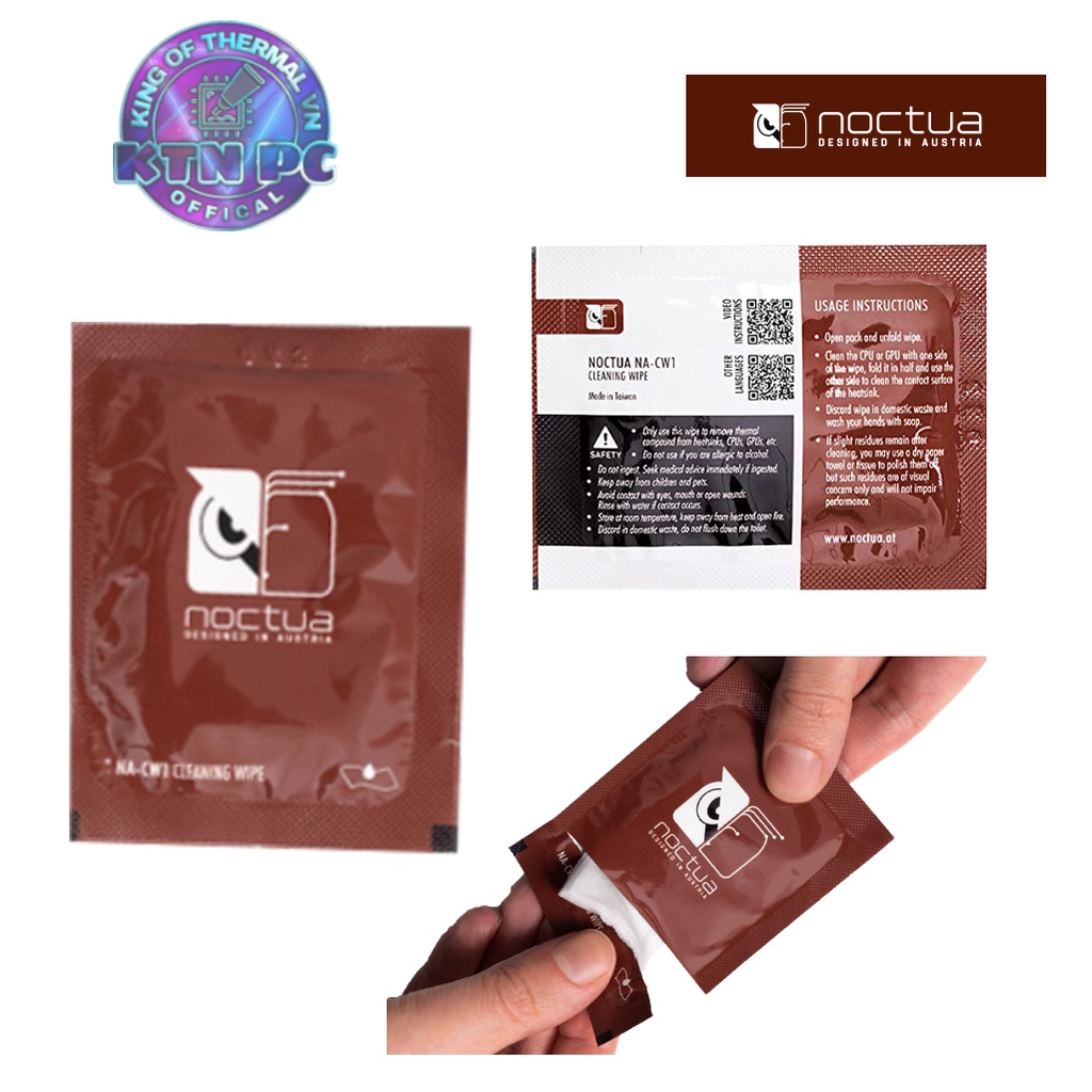 Khăn Lau Vệ Sinh Keo Tản Nhiệt Wipe Noctua NA-SCW1 – Chính Hãng