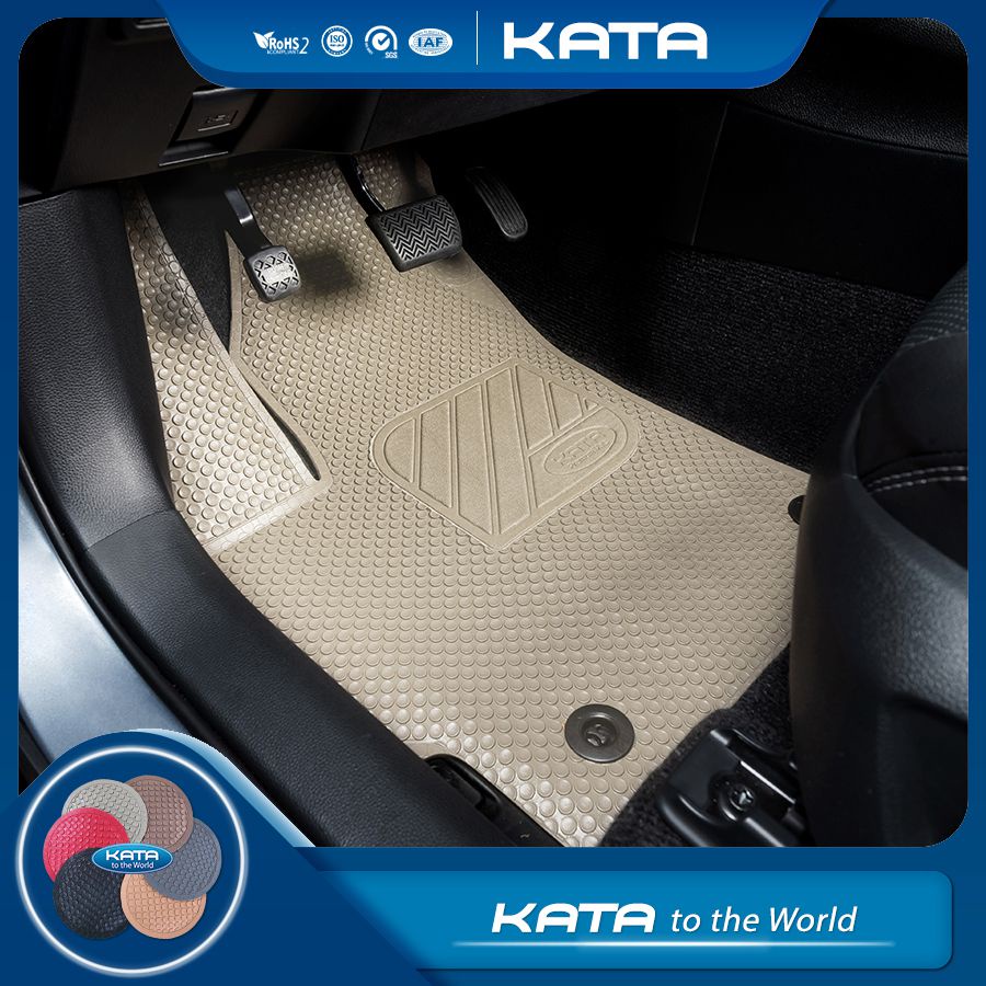 Thảm lót sàn ô tô KATA cho xe Toyota Corolla Cross (2020-2025) - Phiên Bản PRO -Không ẩm mốc, Không thấm nước, Không mùi