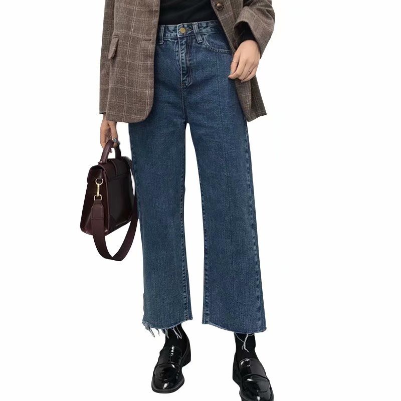 Ảnh Daduhey Quần Jeans Lưng Cao Ống Đứng Thời Trang Xuân Thu 2020 Dành Cho Nữ 2