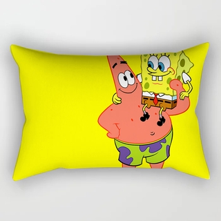 ST2 SpongeBob SquarePants 50x30CM Hình Chữ Nhật Gối Sofa Phòng Ngủ Đệm Ô Tô Trang Trí Nhà Gối Bao TS2