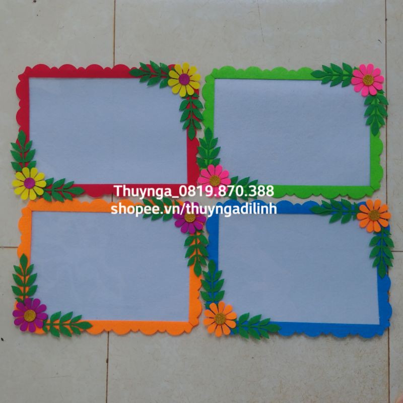 1 khung a4 để sản phẩm của trẻ hoặc để ở bản tin mầm non | Shopee ...