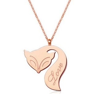 Dây chuyền titan cáo love không đen không rỉ